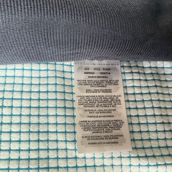 Columbia Womens Park View Grid Full Zip Fleece Full Zip Bright Blue Plus Size 3X - Picture 9 of 9